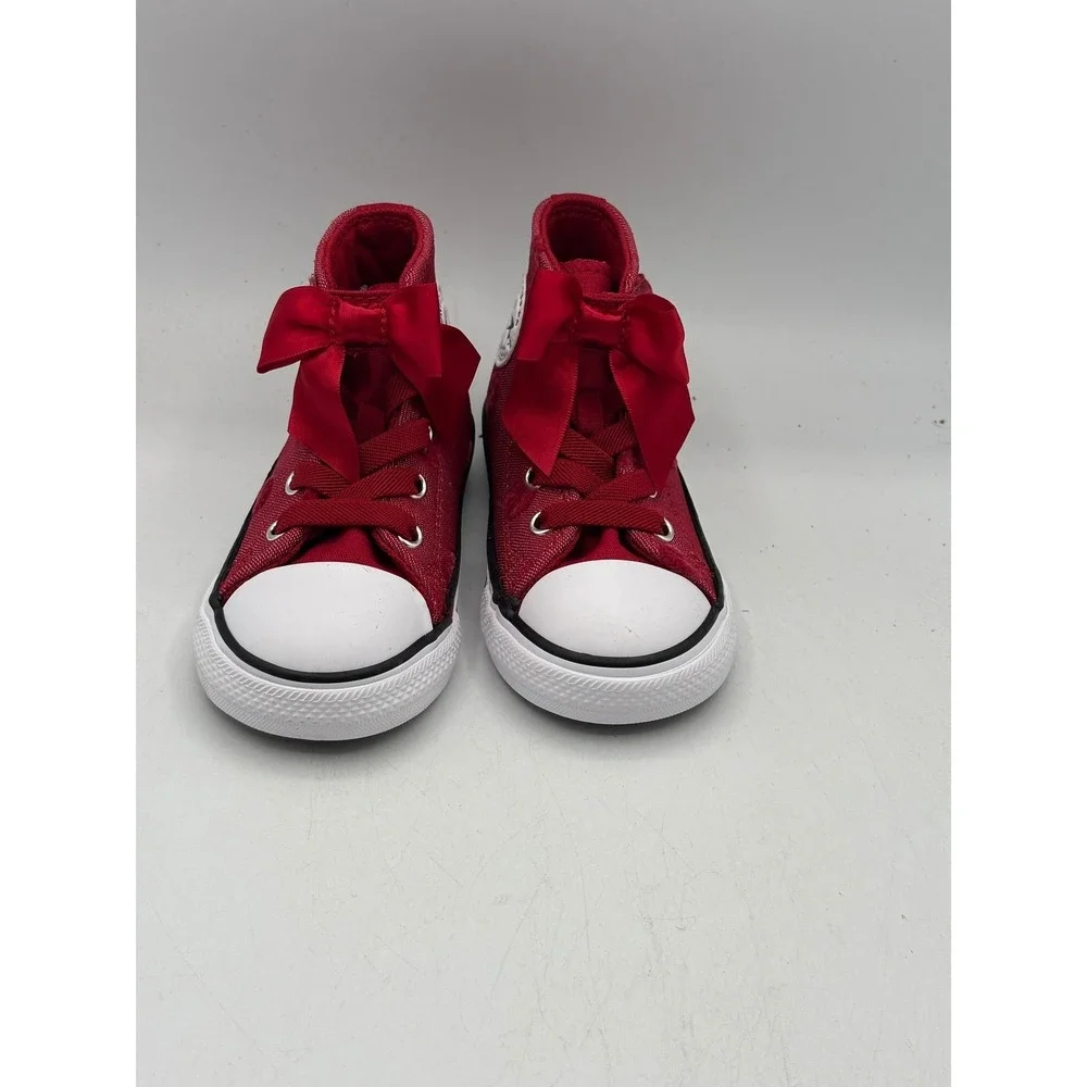Converse CTAS 1V HI Shoes Infant Size 7 Red White Casual A15143F